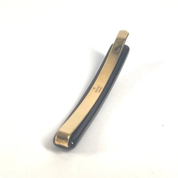 GUCCI GG logo rhinestone hair accessory hairpin Plastic Black main image 4